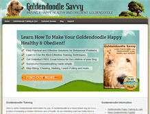 Tablet Screenshot of goldendoodlesavvy.com